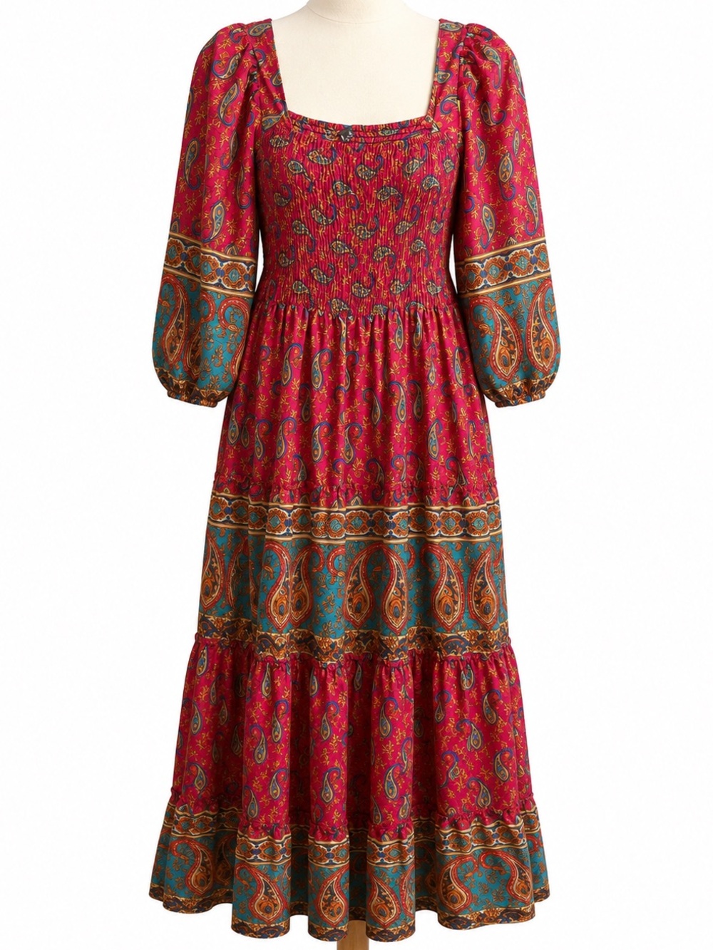 Me 2 Magic Boho Paisley Maxi Dress